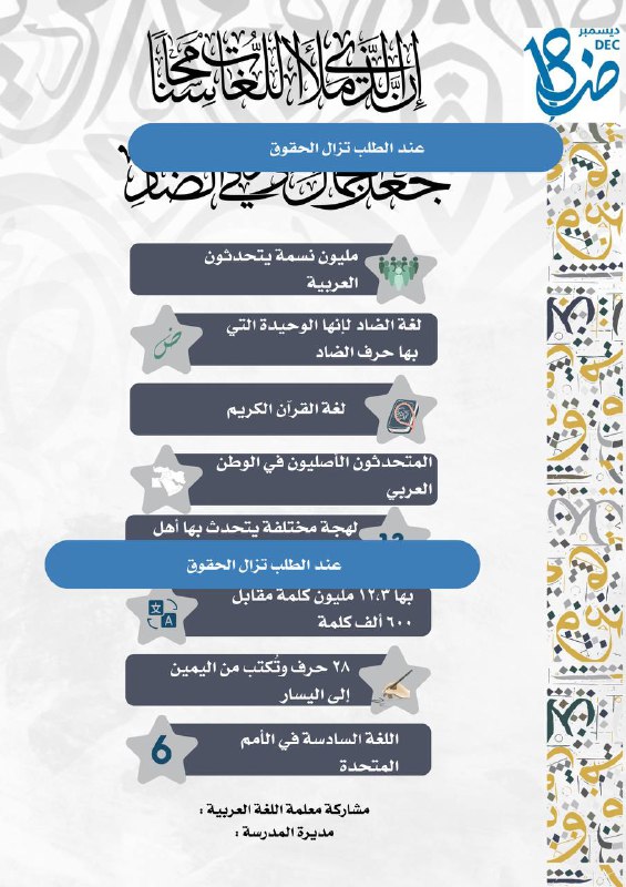 انفوجرافيك اللغة العربية بـ١٥ ريال