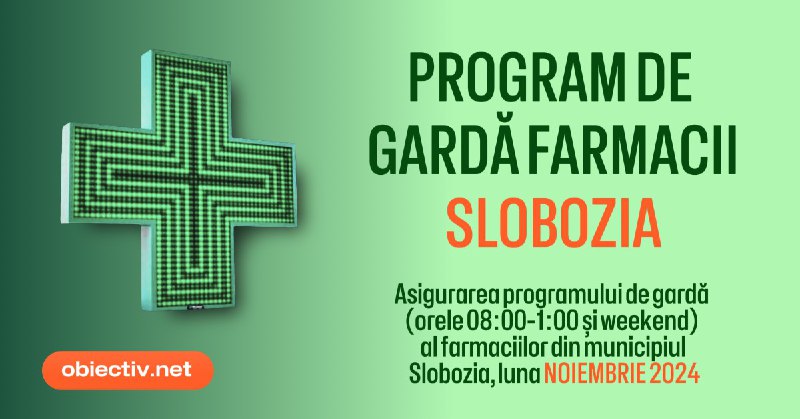 **Program de gardă farmacii – Slobozia, …