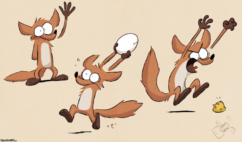 Practicing poses of Renard from Big …