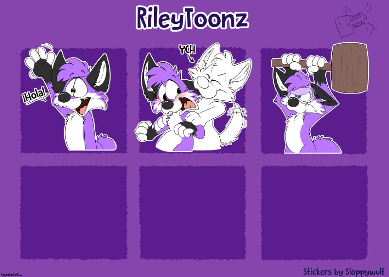 Stickerpack commission by Riley Toonz