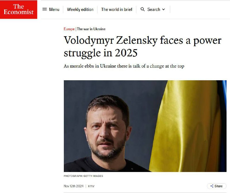 ***⚡️***The Economist: Voľby na Ukrajine by …