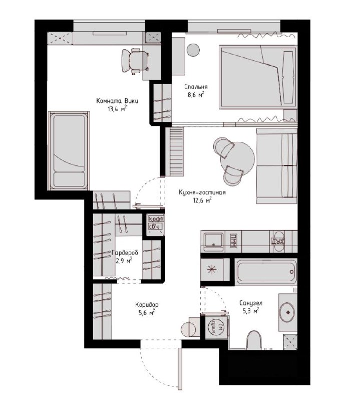 Small.flat.ideas ✨ Интерьеры маленьких квартир