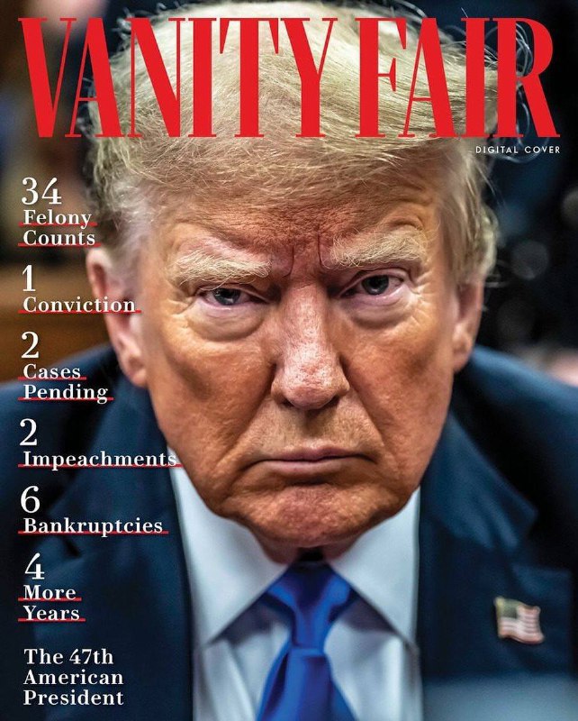 **Диджитал-обложка Vanity Fair после победы Трампа**