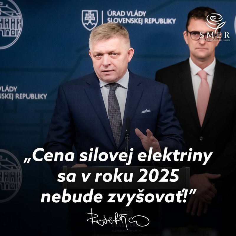 R. FICO: CENA SILOVEJ ELEKTRINY SA …