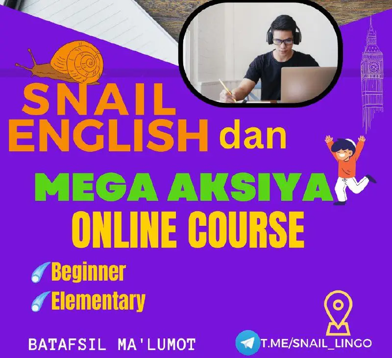 ***🔔*****"SNAIL ENGLISH"** da MEGA CHEGIRMA