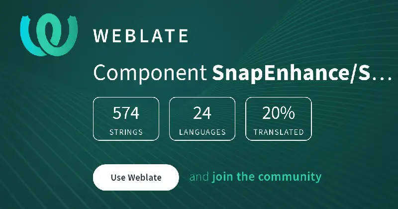 We have switched over from Crowdin to Weblate. Translations will now be handled [here](https://hosted.weblate.org/projects/snapenhance/app/). All translations from Crowdin were moved …