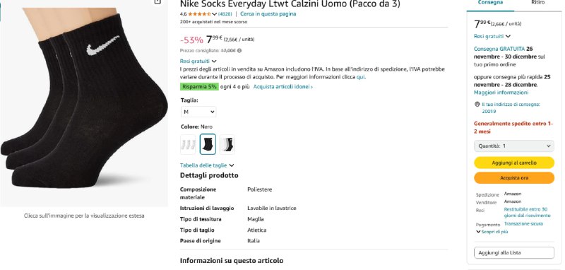 Nike Everyday Socks for 7,99€