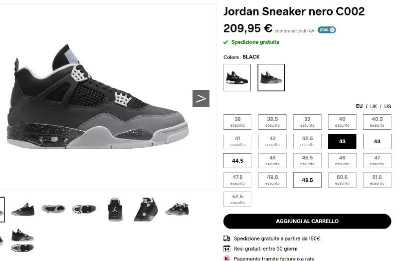 Jordan 4 Fear restock