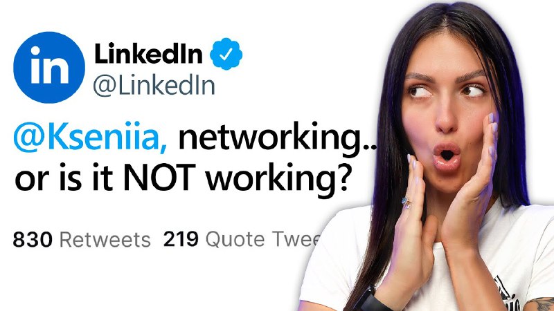 You’re showing up on LinkedIn every …