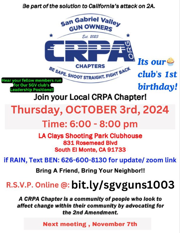 ***TONIGHT!*** Gun Club! ***🔫*** 6 PM, …