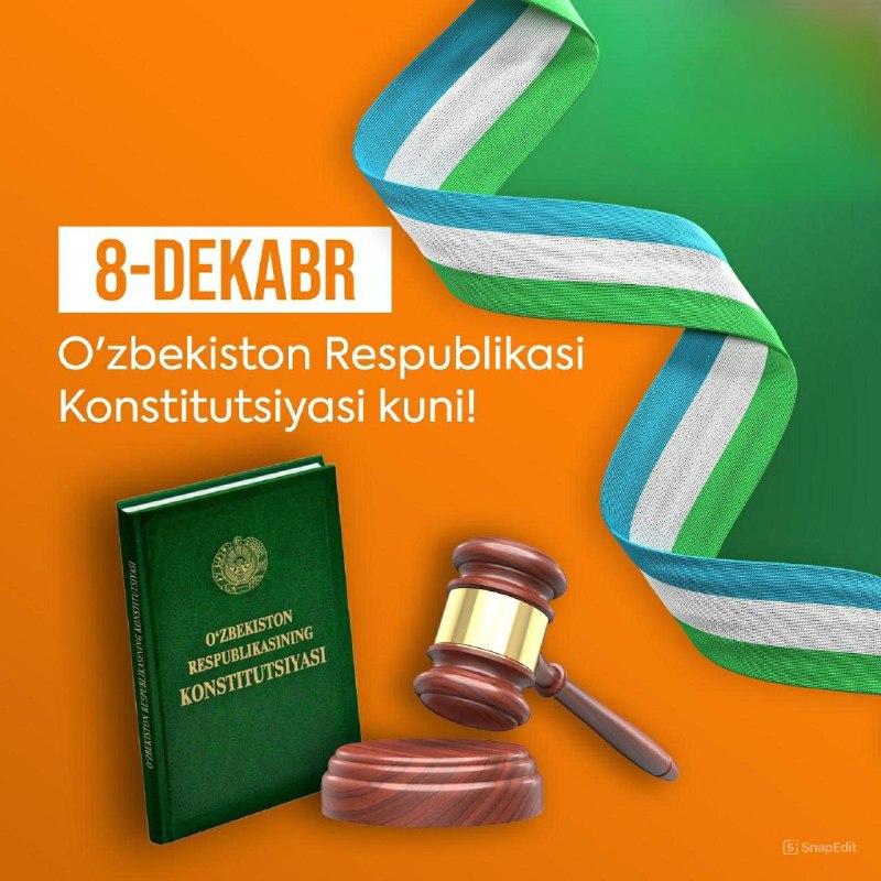 **8-dekabr — Ózbekstan Respublikası Konstituciyası qabıl …