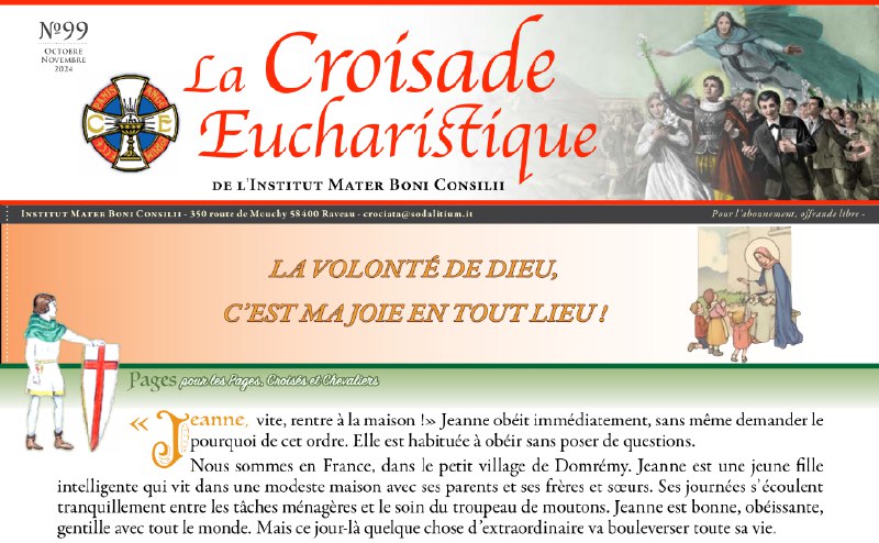 Croisade Eucharistique : bulletin n° 99