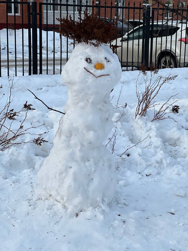 ***☃️******🌨️*** А у нас сегодня снеговичковая …