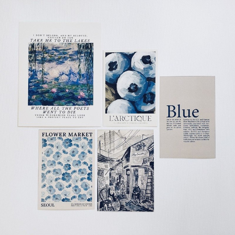 مجموعه پوستر Blue