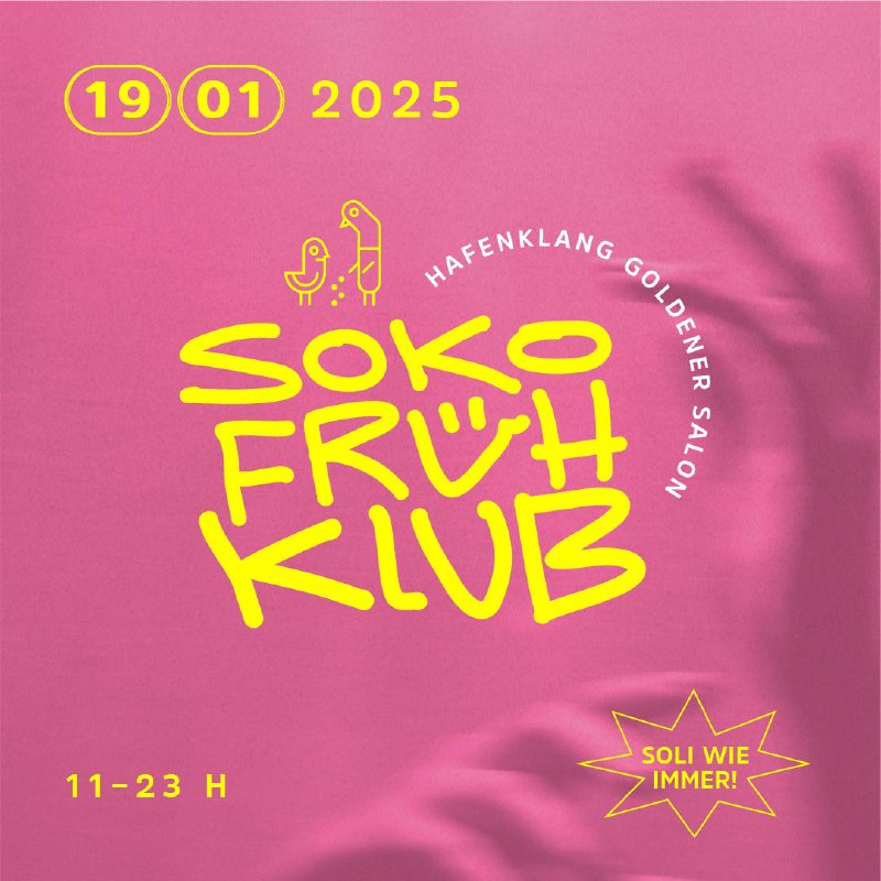 SOKO Frühklub: Musik, Tanz und Solidarität!