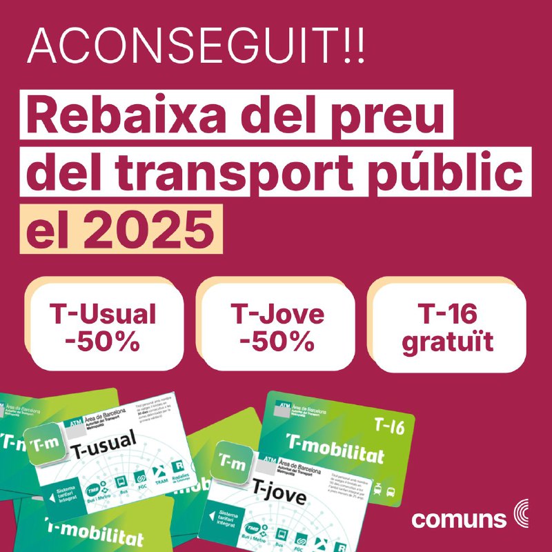 **Ho hem aconseguit: 2025 tornarà a …