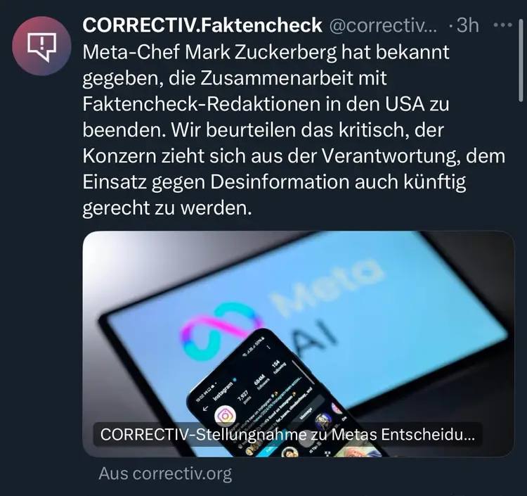 Die Faktenchecker geben bekannt, dass Kritik …