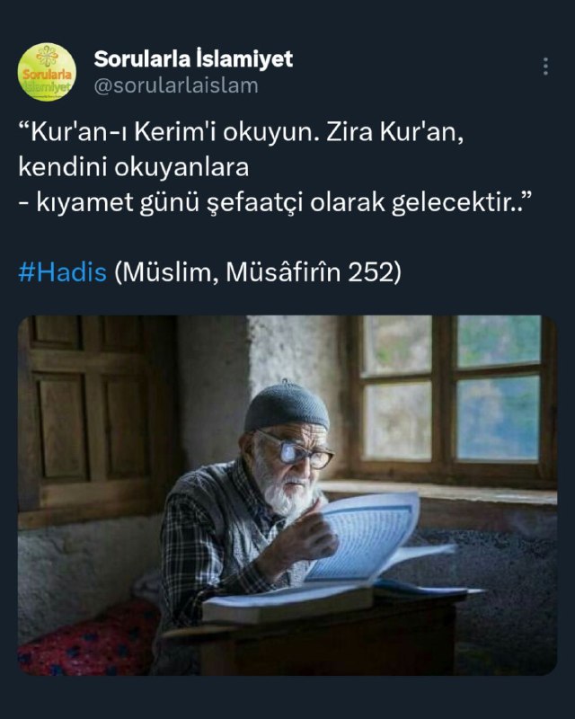 Hadis-i Şerif'in devamı şöyledir: “..Zehraveyn'i yani …