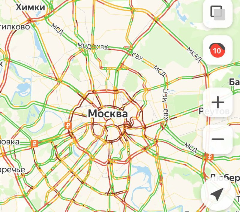 ***🚦*** Рекордные пробки в Москве — …