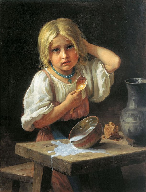 Харитон Платонов "Крестьянская девочка", 1876 г.