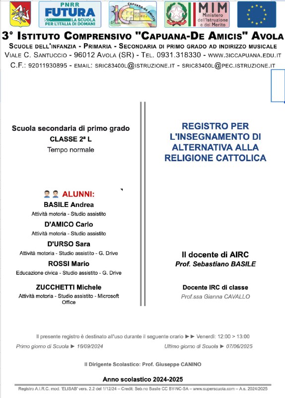 Quest'anno ho preso in carico alcune …