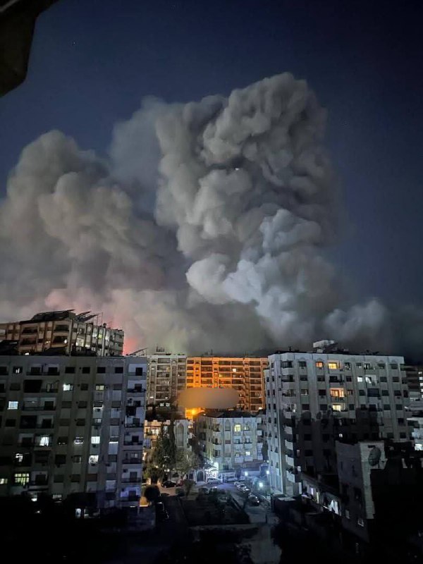 Israeli airstrikes target the Syrian capital, …