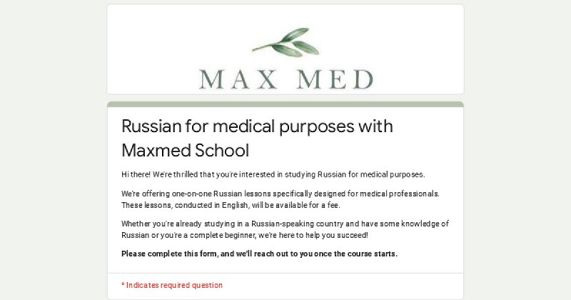 Learn English and Russian for medical …