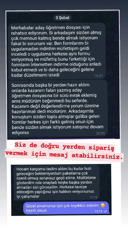 Sipariş için ***👇***