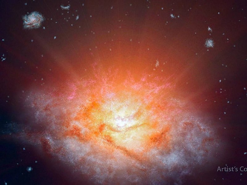 The brightest galaxy known to us …