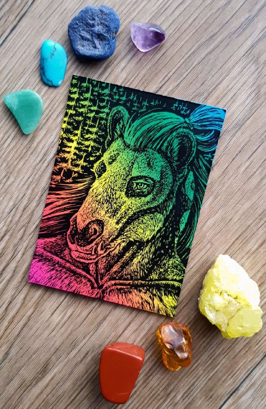 Scratch art ACEO card for [@Lukka9090](https://t.me/Lukka9090), …