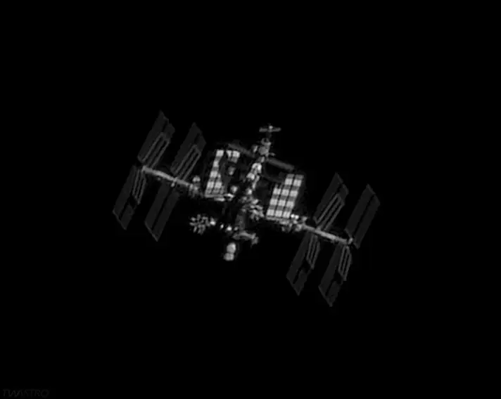 The space station this evening as …