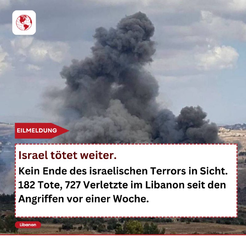 Israels bombardiert Libanon nach Beispiel von …