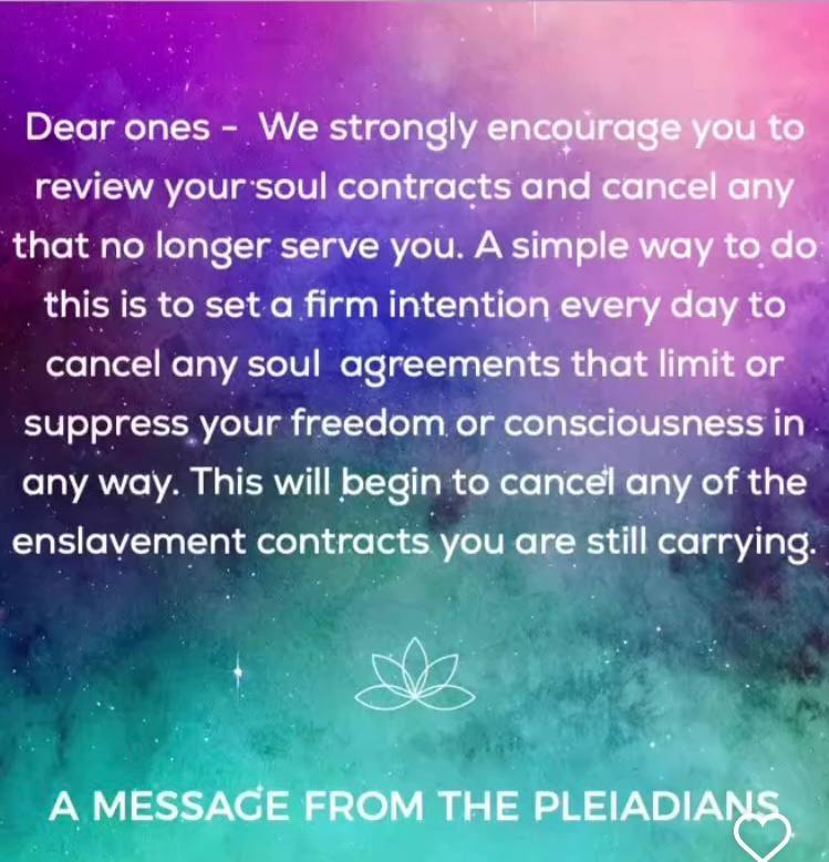 ***🟪******🟡***SOUL CONTRACTS &amp; PROTECTION IDEAS***🟪******🟡***A Message …
