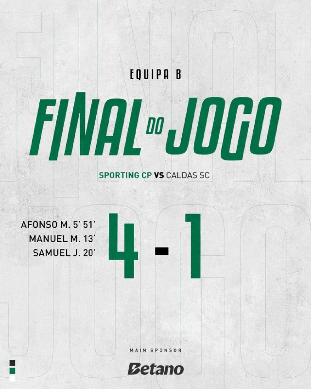 [#SportingB](?q=%23SportingB) | ***⏹️*** Grande vitória dos …