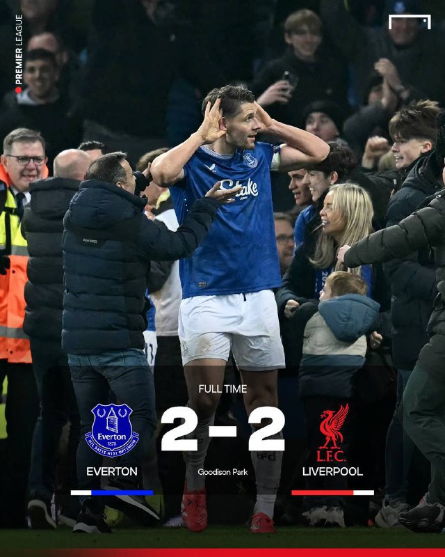 EVERTON WITH AN INJURY-TIME EQUALISER IN …