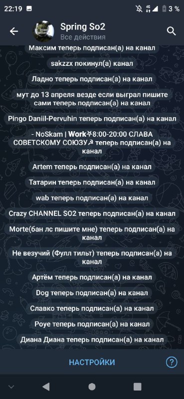 Апрель 23 года, начало канала было …