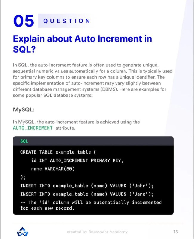 SQL Database Mastery