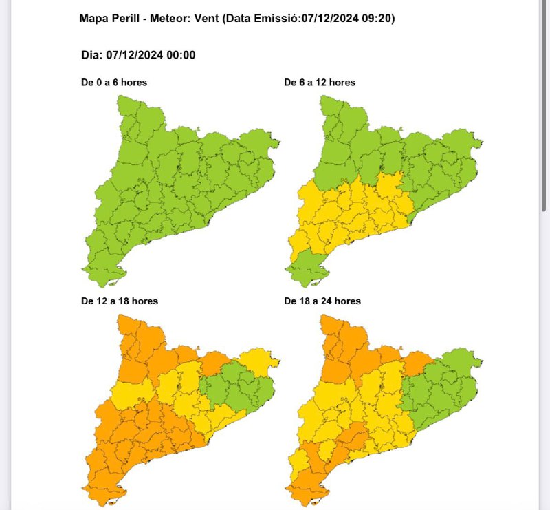 ***⚠️*** Segons informa el Servei Meteorològic …