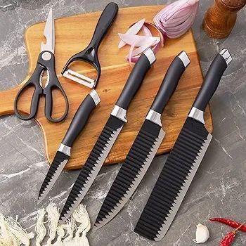 ***💥***........**6Pcs Knife Set .......*******💥**********👉*******ቢላዋ 3*******👉***** **መላጫ …