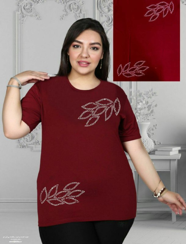 پوشاک سایز بزرگ عمده گل سرخ