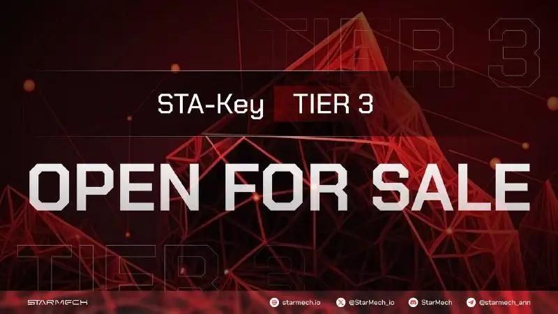 ***😱*****HOT NEWS**: **STA-Keys on TIER 2 …