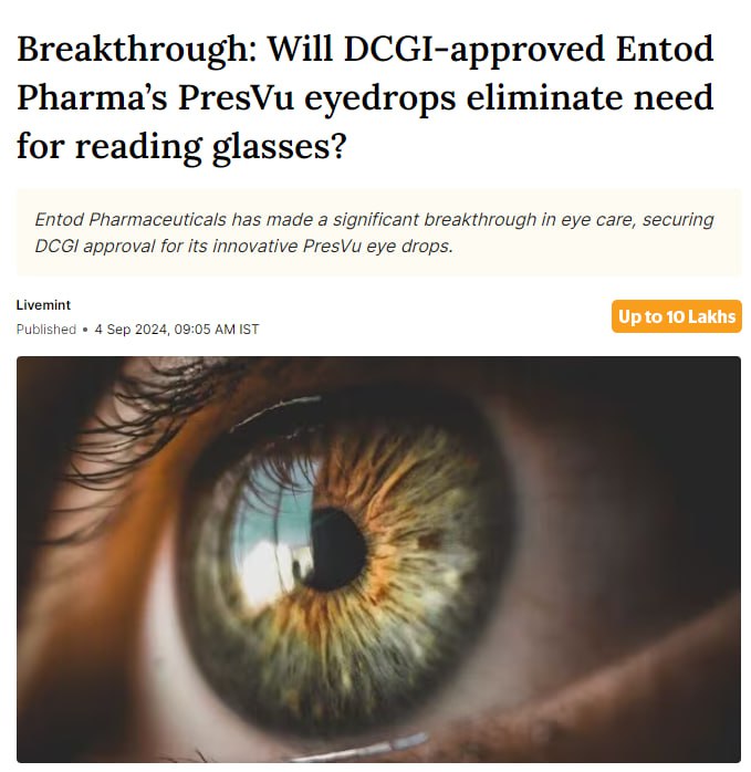 В Индии [изобрели](https://www.livemint.com/companies/news/breakthrough-will-dcgi-approved-entod-pharmas-presvu-eyedrops-eliminate-need-for-reading-glasses-11725417418200.html) глазные капли, которые …