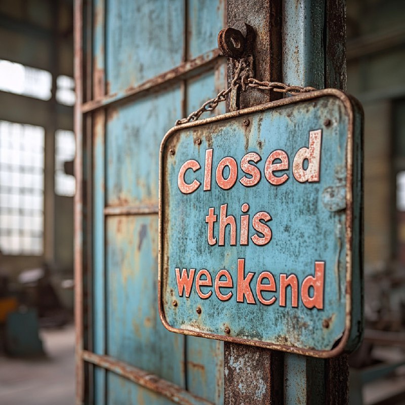 **The office is closed \_\_\_\_ weekends.**