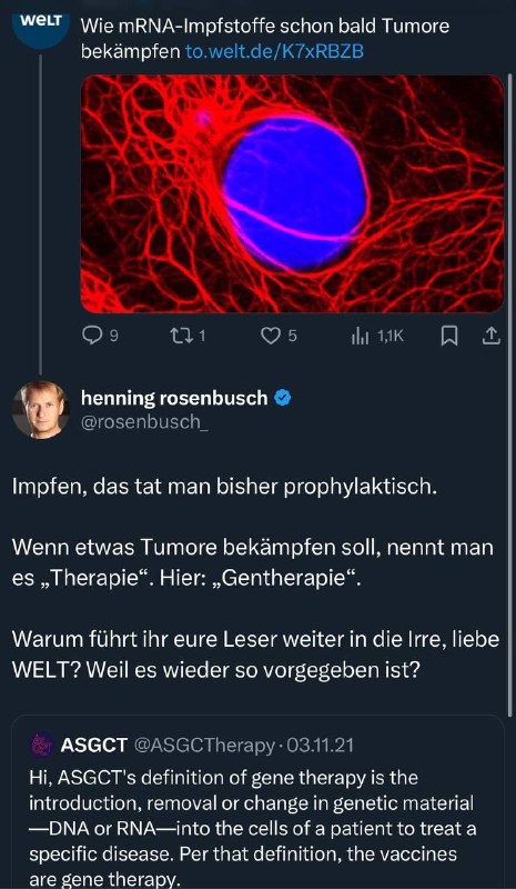 „Wie mRNA-Impfstoffe schon bald Tumore bekämpfen.“