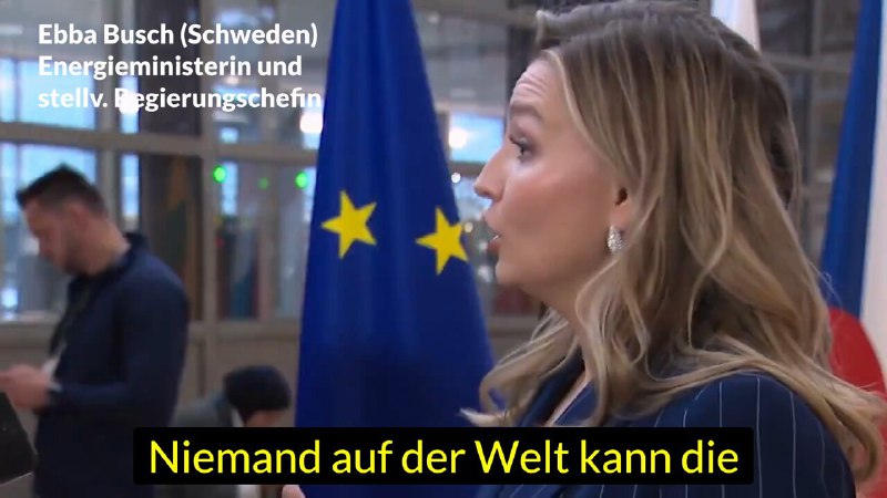 Die kompetente schwedische Energieministerin gehört einer …