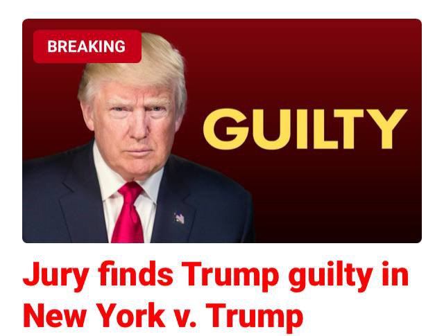 Jury finds President Trump GUILTY on …