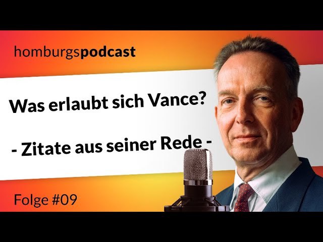 Was erlaubt sich Vance? — Stefan …