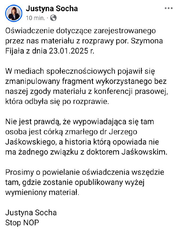 Marsz Wolności i Zdrowia STOP NOP