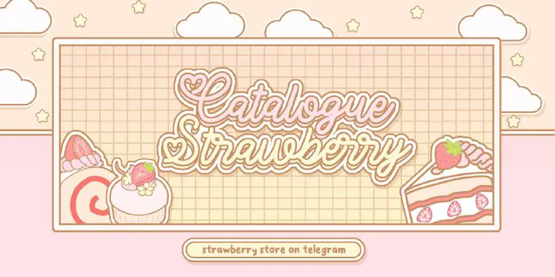 pagi berries! yuk jajan nya, habis pts gini enak nya jajan di strawberry loh, katalog ada di [sini](https://t.me/Strwbrryckesup/186) yaa ♡´･ᴗ･`♡