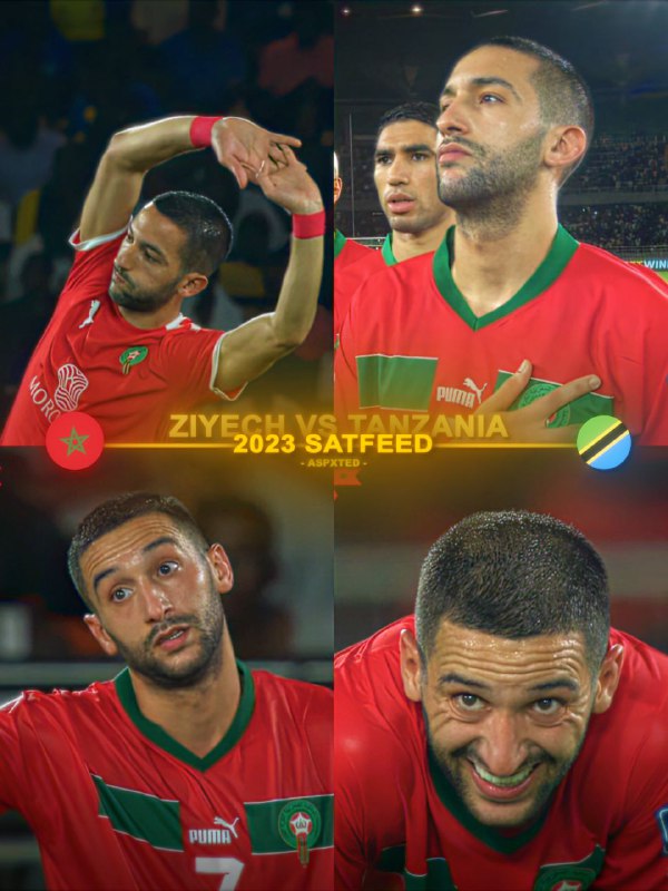 *****🇲🇦*** HAKIM ZIYECH VS TANZANYA ***🇹🇿*** …